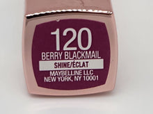 Load image into Gallery viewer, Maybelline 120 Berry Blackmail Lipstick
