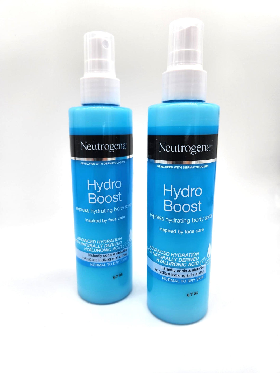 Neutrogena HydroBoost Body Spray with Hyaluronic Acid - 2 bottles.