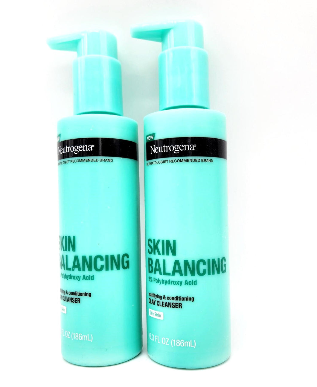 Neutrogena Skin balancing 2% Polyhydroxy Acid Clay Cleanser - Pack of 2