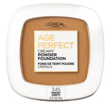 Load image into Gallery viewer, L&#39;Oreal Paris Age Perfect Creamy Powder Foundation, Hazelnut
