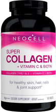 Load image into Gallery viewer, Neocell Super Collagen Type 1 &amp; 3 plus Vitamin C and Biotin - 360 tabs
