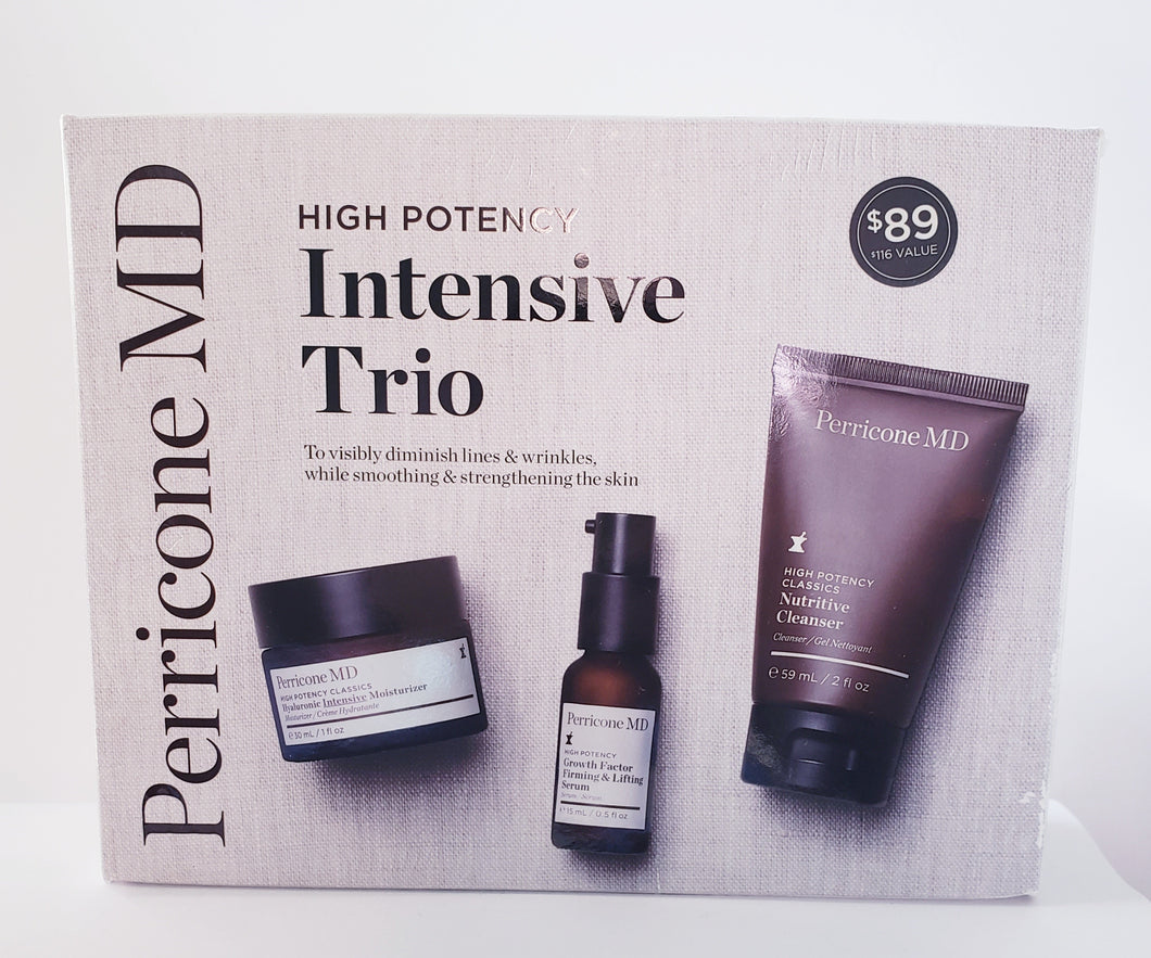 High Potency Intensive Trio collection Perricone MD skincare set