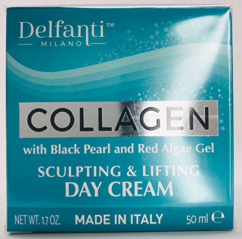Delfanti Collagen Day Cream with black pearl and red algae gel