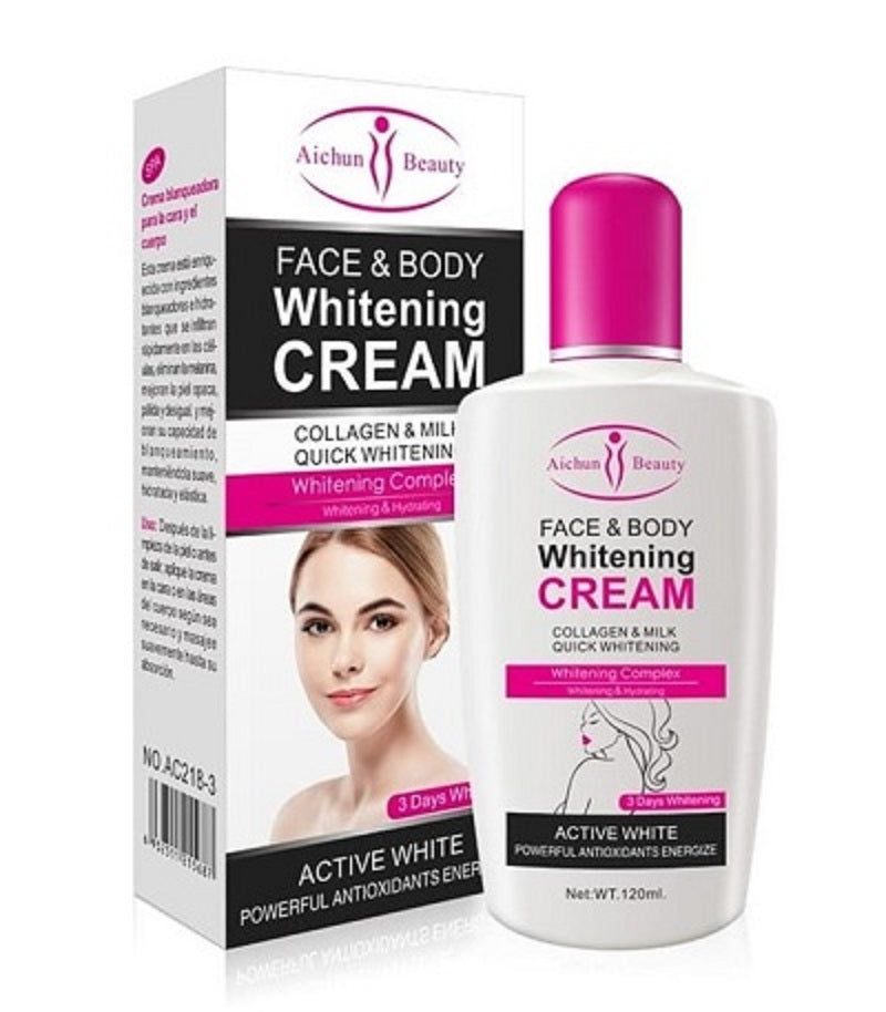 Face & Body Whitening Cream with Collagen & Milk whitening complex