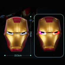 Load image into Gallery viewer, Kids Iron Man mask with glowing effect
